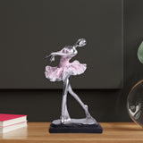 Maxbell Ballet Dancer Sculpture Ornament Artwork Collectiom for Table Living Room C