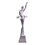Maxbell Ballet Dancer Sculpture Ornament Artwork Collectiom for Table Living Room D