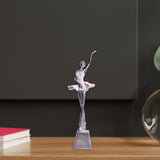 Maxbell Ballet Dancer Sculpture Ornament Artwork Collectiom for Table Living Room D