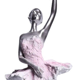 Maxbell Ballet Dancer Sculpture Ornament Artwork Collectiom for Table Living Room D