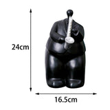 Maxbell Resin Figurine Band Cartoon Character Art Craft for Birthday Gift Yard A