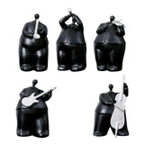 Maxbell Resin Figurine Band Cartoon Character Art Craft for Birthday Gift Yard A