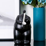 Maxbell Resin Figurine Band Cartoon Character Art Craft for Birthday Gift Yard A