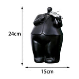 Maxbell Resin Figurine Band Cartoon Character Art Craft for Birthday Gift Yard C