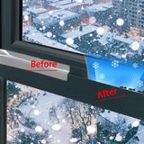 Maxbell Window Weather Tape Window Draft Sealing Tape Rain Gap No Residue Argent 10m