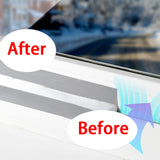 Maxbell Window Weather Tape Window Draft Sealing Tape Rain Gap No Residue Argent 10m