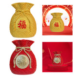 Maxbell Resin Flower Vase Centerpiece Traditional Chinese Artwork Ornament Sculpture Red