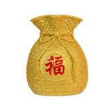 Maxbell Resin Flower Vase Centerpiece Traditional Chinese Artwork Ornament Sculpture Aureate