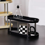 Maxbell Shower Caddy Shelf Makeup Organizer Washroom Desktop Bathroom Storage Rack Black