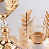 Maxbell Candle Holder Candlesticks Centerpiece Tealight Hollow Lamp for Table Decor 12cmx12cmx31cm