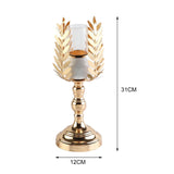 Maxbell Candle Holder Candlesticks Centerpiece Tealight Hollow Lamp for Table Decor 12cmx12cmx31cm
