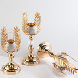 Maxbell Candle Holder Candlesticks Centerpiece Tealight Hollow Lamp for Table Decor 12cmx12cmx31cm