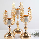 Maxbell Candle Holder Candlesticks Centerpiece Tealight Hollow Lamp for Table Decor 12cmx12cmx31cm