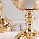 Maxbell Candle Holder Candlesticks Centerpiece Tealight Hollow Lamp for Table Decor 12cmx12cmx31cm