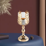 Maxbell Candle Holder Candlesticks Centerpiece Tealight Hollow Lamp for Table Decor 12cmx12cmx31cm