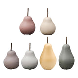 Maxbell Nordic Ceramic Pear Figurine Collectible Statue for Home Cabinet Decoration Pink 6.5cmx11cm