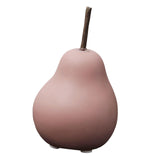 Maxbell Nordic Ceramic Pear Figurine Collectible Statue for Home Cabinet Decoration Pink 6.5cmx11cm