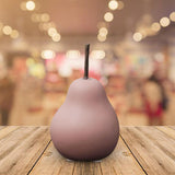 Maxbell Nordic Ceramic Pear Figurine Collectible Statue for Home Cabinet Decoration Pink 6.5cmx11cm