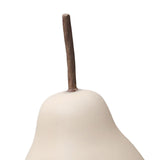 Maxbell Nordic Ceramic Pear Figurine Collectible Statue for Home Cabinet Decoration Beige 6.5cmx11cm
