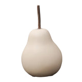 Maxbell Nordic Ceramic Pear Figurine Collectible Statue for Home Cabinet Decoration Beige 6.5cmx11cm