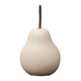 Maxbell Nordic Ceramic Pear Figurine Collectible Statue for Home Cabinet Decoration Beige 6.5cmx11cm