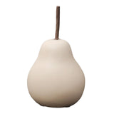 Maxbell Nordic Ceramic Pear Figurine Collectible Statue for Home Cabinet Decoration Beige 6.5cmx11cm