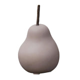 Maxbell Nordic Ceramic Pear Figurine Collectible Statue for Home Cabinet Decoration Lavender 6.5cmx11cm