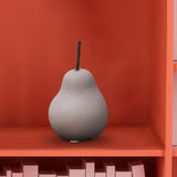 Maxbell Nordic Ceramic Pear Figurine Collectible Statue for Home Cabinet Decoration Lavender 6.5cmx11cm