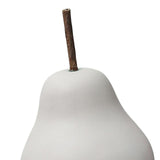 Maxbell Nordic Ceramic Pear Figurine Collectible Statue for Home Cabinet Decoration White 6.5cmx11cm