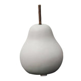 Maxbell Nordic Ceramic Pear Figurine Collectible Statue for Home Cabinet Decoration White 6.5cmx11cm