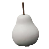 Maxbell Nordic Ceramic Pear Figurine Collectible Statue for Home Cabinet Decoration White 6.5cmx11cm