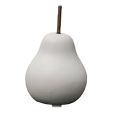 Maxbell Nordic Ceramic Pear Figurine Collectible Statue for Home Cabinet Decoration White 6.5cmx11cm