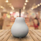 Maxbell Nordic Ceramic Pear Figurine Collectible Statue for Home Cabinet Decoration White 6.5cmx11cm