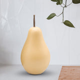 Maxbell Nordic Ceramic Pear Figurine Collectible Statue for Home Cabinet Decoration Yellow 7.7cmx15cm