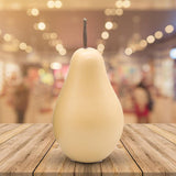 Maxbell Nordic Ceramic Pear Figurine Collectible Statue for Home Cabinet Decoration Yellow 7.7cmx15cm