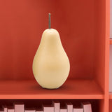 Maxbell Nordic Ceramic Pear Figurine Collectible Statue for Home Cabinet Decoration Yellow 7.7cmx15cm