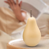 Maxbell Nordic Ceramic Pear Figurine Collectible Statue for Home Cabinet Decoration Yellow 7.7cmx15cm