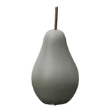 Maxbell Nordic Ceramic Pear Figurine Collectible Statue for Home Cabinet Decoration Green 7.7cmx15cm