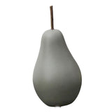 Maxbell Nordic Ceramic Pear Figurine Collectible Statue for Home Cabinet Decoration Green 7.7cmx15cm