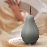 Maxbell Nordic Ceramic Pear Figurine Collectible Statue for Home Cabinet Decoration Green 7.7cmx15cm
