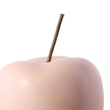 Maxbell Ceramic Apple Figurine Creative Collectible Ornament for Home Cabinet Decor Pink