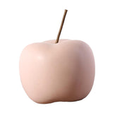Maxbell Ceramic Apple Figurine Creative Collectible Ornament for Home Cabinet Decor Pink