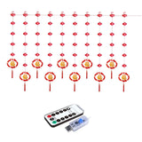 Maxbell New Year LED String Lights 8 Modes Adjustable Fixture for Party Yard Xmas