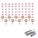 Maxbell New Year LED String Lights 8 Modes Adjustable Fixture for Party Yard Xmas