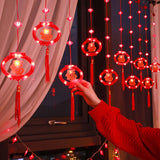 Maxbell New Year LED String Lights 8 Modes Adjustable Fixture for Party Yard Xmas