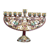 Maxbell Metal Candleholder Candelabras Hotel Party Home Enamel Menorah Candlestick