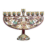 Maxbell Metal Candleholder Candelabras Hotel Party Home Enamel Menorah Candlestick