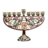 Maxbell Metal Candleholder Candelabras Hotel Party Home Enamel Menorah Candlestick