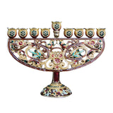 Maxbell Metal Candleholder Candelabras Hotel Party Home Enamel Menorah Candlestick