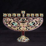 Maxbell Metal Candleholder Candelabras Hotel Party Home Enamel Menorah Candlestick